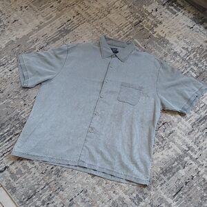 Vintage Nat Nast Gray Casual Button Down Shirt Size XXL